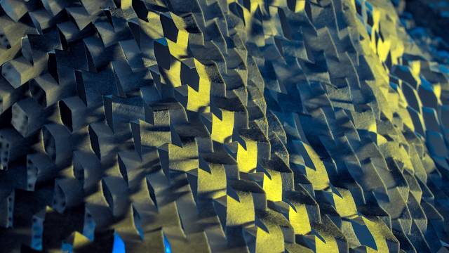 textured pattern in yellow and blue tones