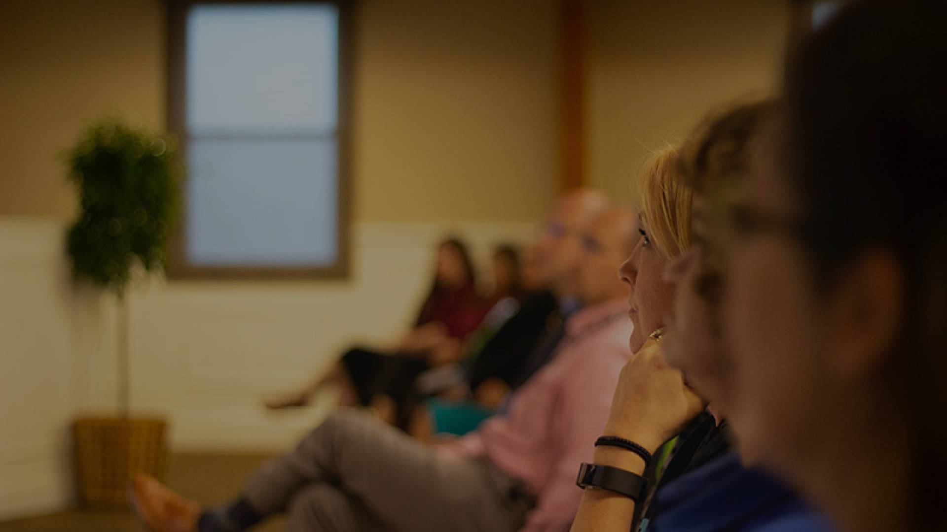 People sitting at a conference